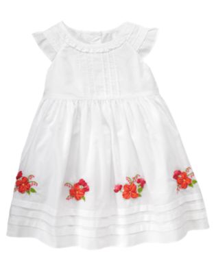 Ribbon Embroidered Dress