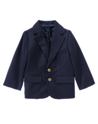 Navy Gabardine Blazer