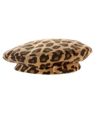 Leopard Bow Beret