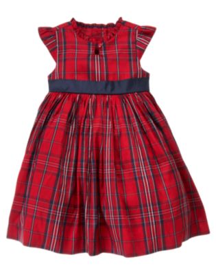 Plaid Silk Duppioni Dress