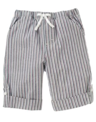 Dobby Stripe Roll Cuff Pant
