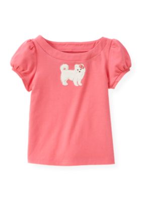 Puppy Appliqu&eacute; Top