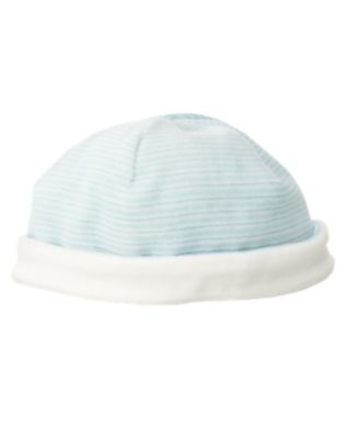 Stripe Velour Beanie