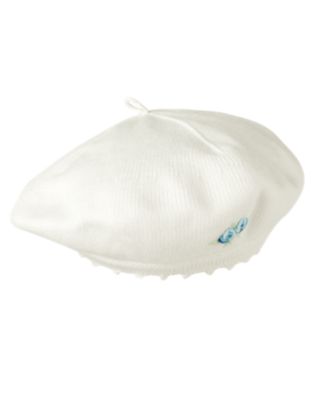 Hand-Embroidered Sweater Beret
