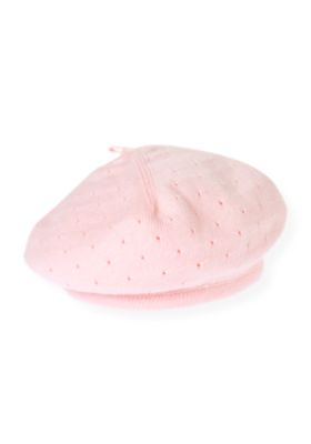 Pointelle Sweater Beret