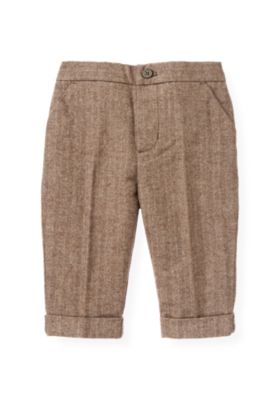 Cuffed Herringbone Pant