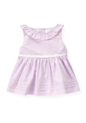 Pintucked Gingham Top