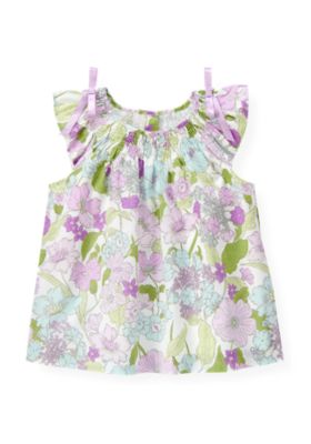 Smocked Petunia Floral Top