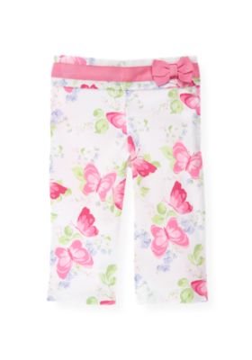 Butterfly Floral Crop Pant