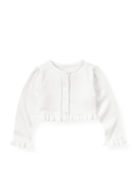 Pointelle Crop Cardigan