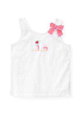 Hand-Embroidered Beach Tank