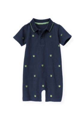 Embroidered Frog Polo One-Piece
