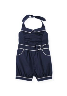 Piped Halter Romper