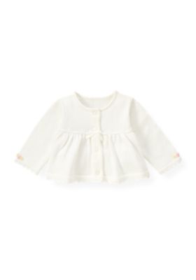 Hand-Embroidered Rose Cardigan