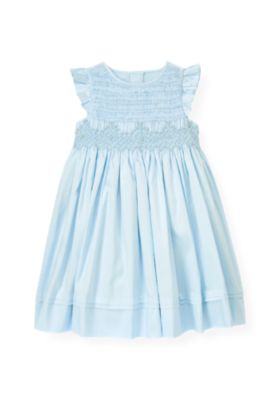 Hand-Smocked Silk Dress