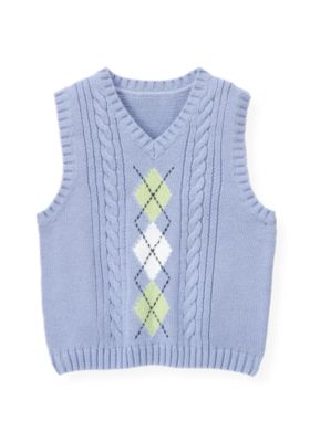Argyle Cable Sweater Vest