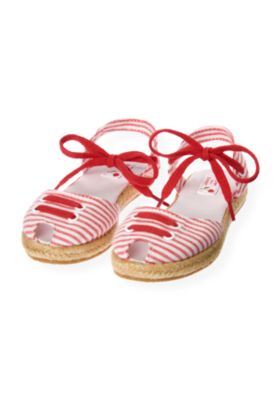 Stripe Seersucker Espadrille Sandal
