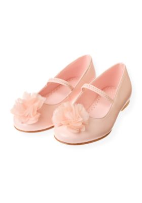 Organza Rosette Leather Shoe
