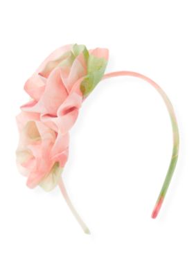 Floral Organza Rosette Headband