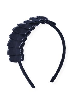 Ticked Grosgrain Ribbon Headband