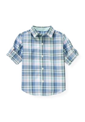 Plaid Roll Cuff Shirt