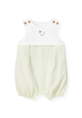 Sheep Seersucker Stripe One-Piece