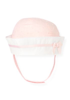 Swiss Dot Sailor Hat
