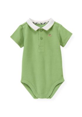 Tipped Polo Bodysuit