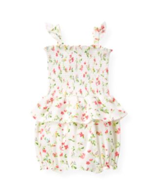 Smocked Floral Bubble