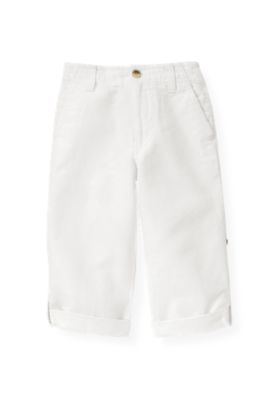 Linen Blend Roll Cuff Pant