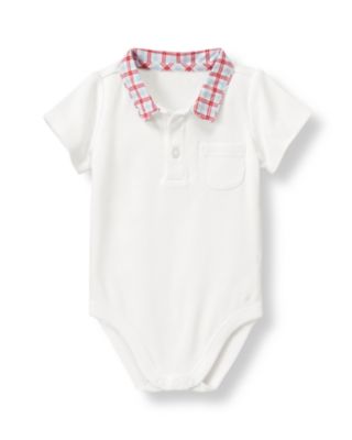 Plaid Collar Bodysuit