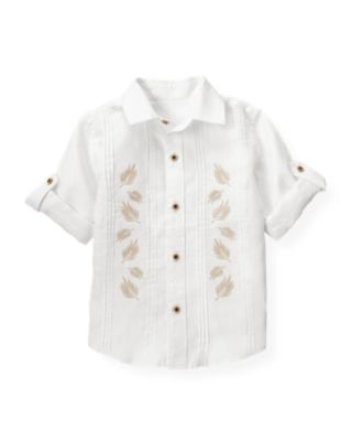 Embroidered Linen Shirt