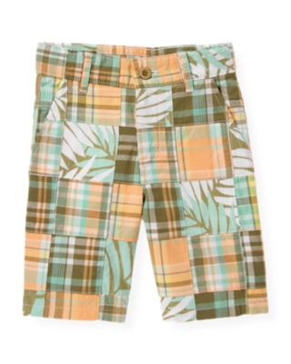 Palm Patchwork Short