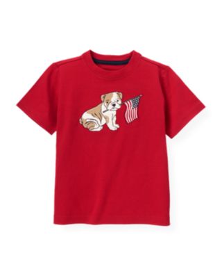 Bulldog Puppy Flag Tee