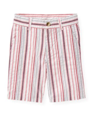 Stripe Seersucker Short