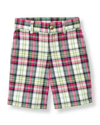 Plaid Canvas Short