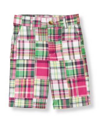 Patchwork Plaid Short