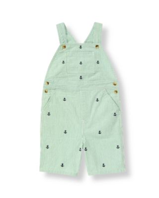 Embroidered Anchor Stripe Shortall