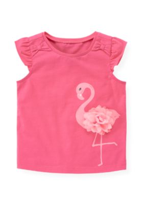 Flamingo Corsage Top
