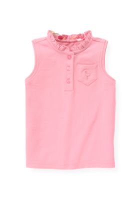 Sleeveless Polo Top