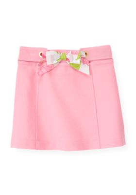 Floral Sash Ponte Skirt