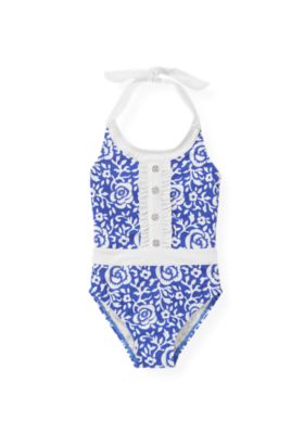 Geometric Floral Swimsuit