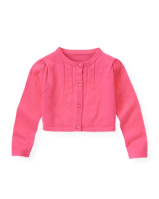 Pointelle Crop Cardigan