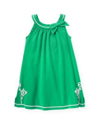 Embroidered Knit Dress