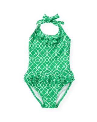 Tile Print One-Piece Swimsuit