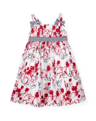 Pleated Floral Dress
