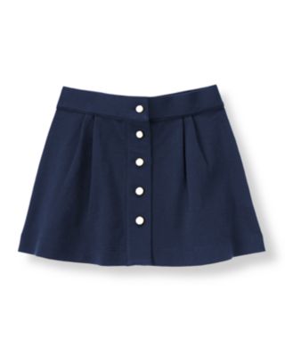 Pleated Ponte Skirt