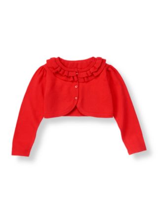 Ruffle Crop Cardigan