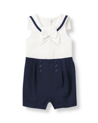 Bow Sailor Romper