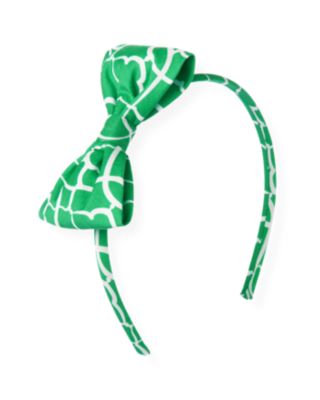 Tile Print Bow Headband